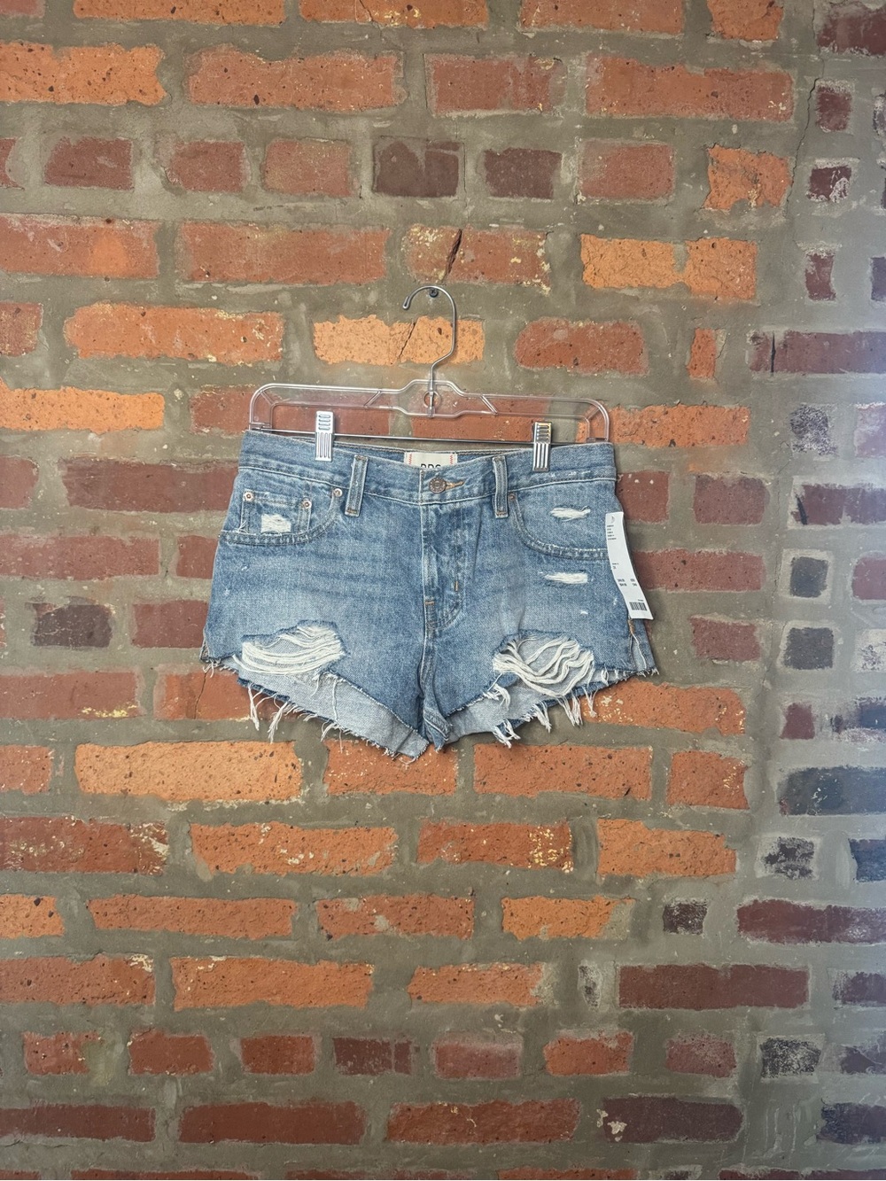 BDG Distressed Women's Denim Shorts - Blue